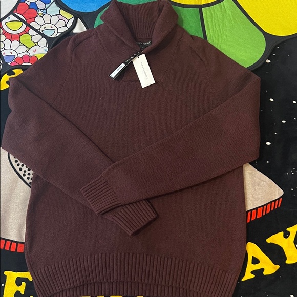 Banana Republic Men's  Burgundy Turtleneck Sweater - Picture 1 of 11